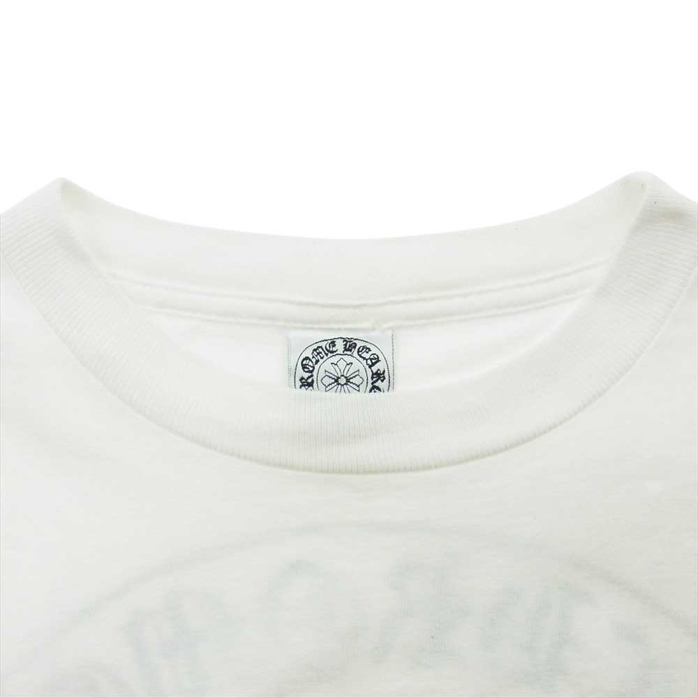 CHROME HEARTS クロムハーツ（原本無） ロサンゼルス限定 FUCK YOU ファックユー  ホースシュー バッククロスロゴ ポケット付 長袖 Tシャツ ホワイト系 S【中古】