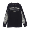 CHROME HEARTS クロムハーツ（原本無） ホースシュー セメタリークロス アームプリント ポケット付 長袖 Tシャツ ブラック系 S【中古】