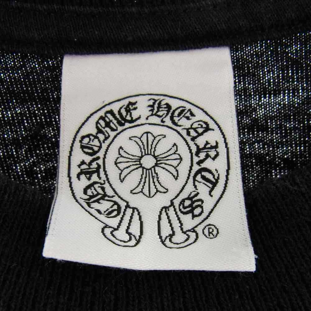 CHROME HEARTS クロムハーツ（原本無） ロサンゼルス限定 ホースシュー セメタリークロス アームプリント ポケット付 長袖 Tシャツ ブラック系 S【中古】