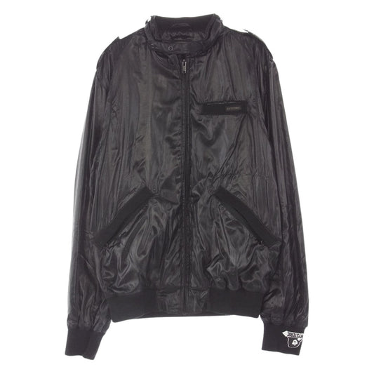 HYSTERIC GLAMOUR ヒステリックグラマー 02191AB01 WOMAN ON ARROW刺繍 ZIPアップ リブ ジャケット ナイロン ブラック系 M【中古】