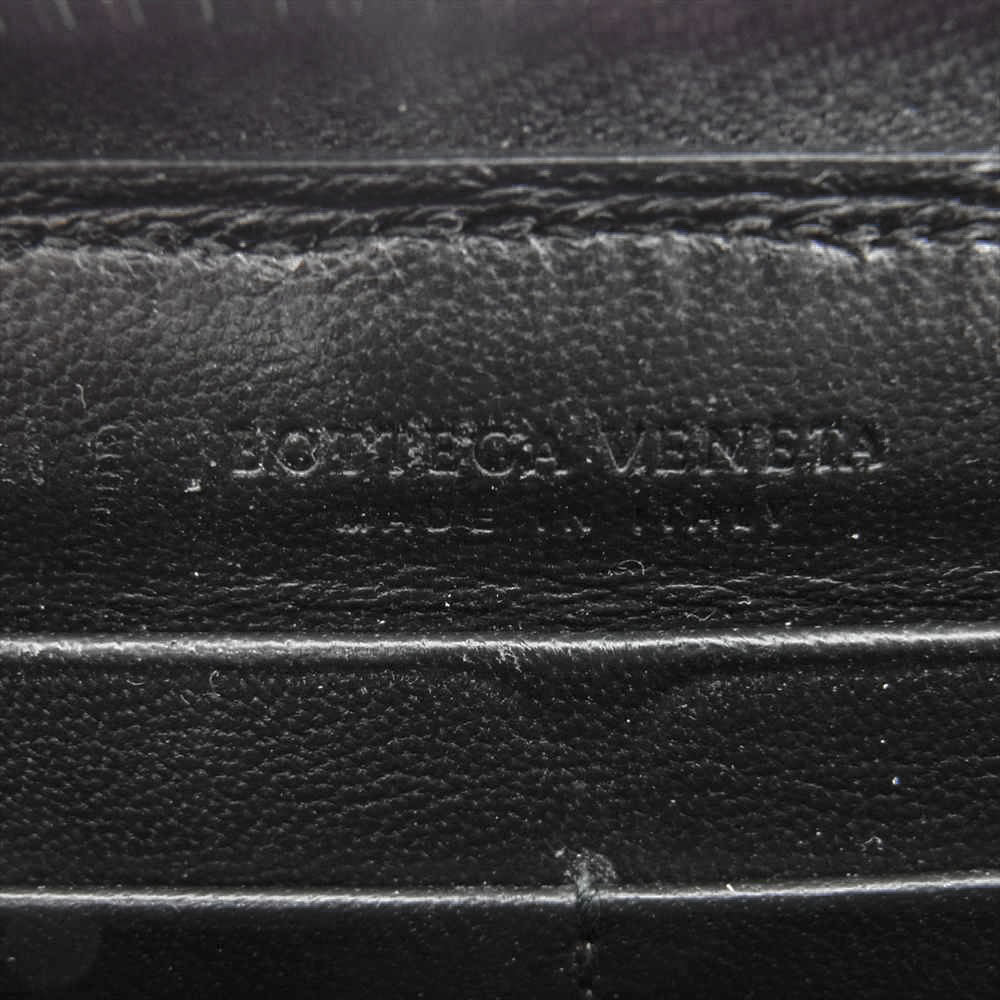 BOTTEGAVENETA ボッテガヴェネタ スティングレイ ガルーシャ ラウンドファスナー長財布 グレー系【中古】