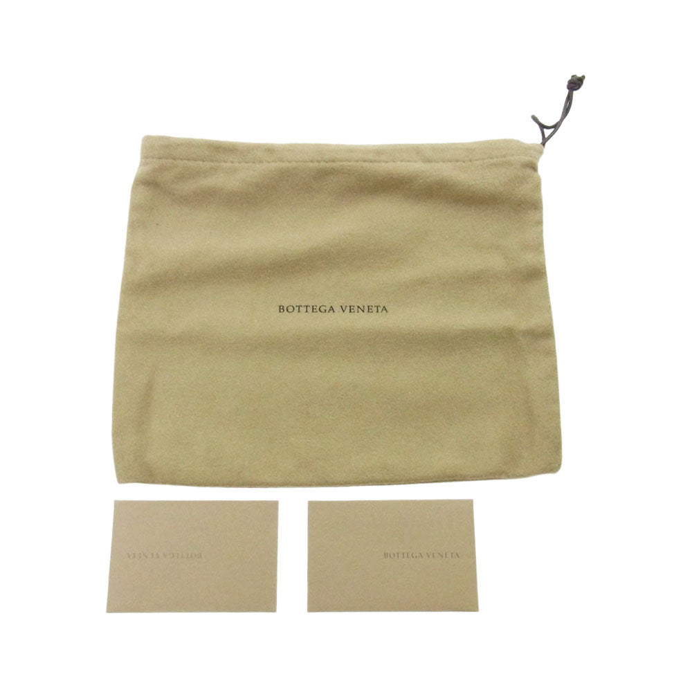 BOTTEGAVENETA ボッテガヴェネタ スティングレイ ガルーシャ ラウンドファスナー長財布 グレー系【中古】