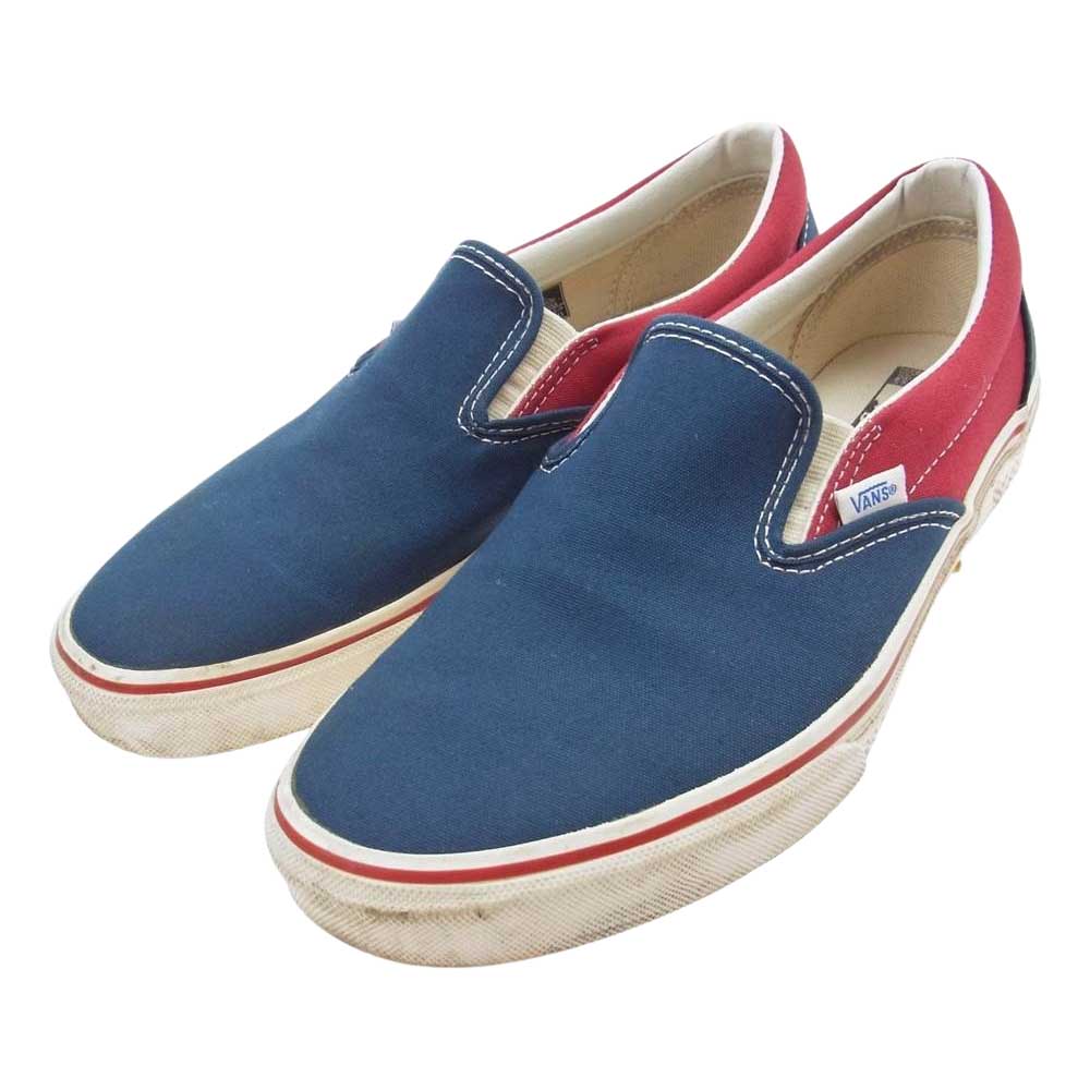 VANS バンズ V98R SD2 STANDARD CALIFORNIA SLLIP ON スタンダードカリフォルニア スリッポン スニーカー ネイビー系 レッド系 27.5cm【中古】