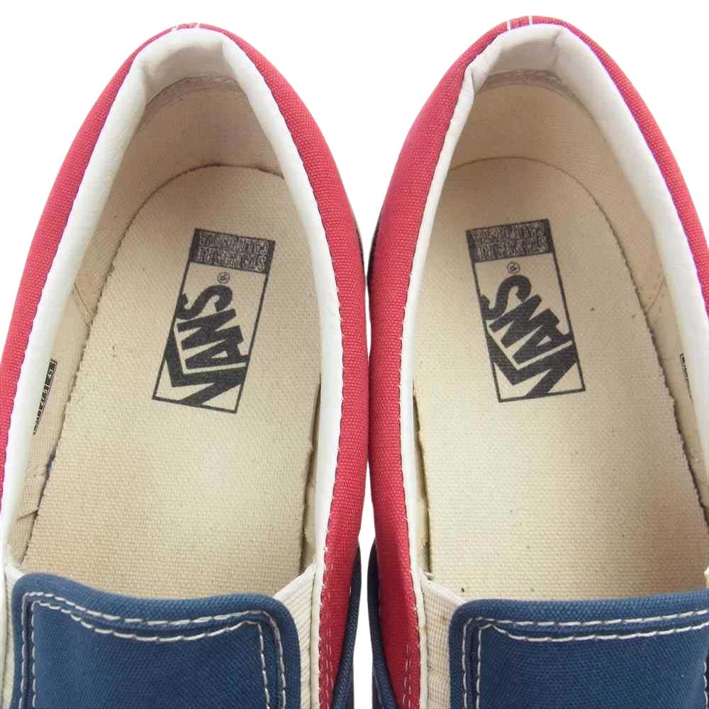 VANS バンズ V98R SD2 STANDARD CALIFORNIA SLLIP ON スタンダードカリフォルニア スリッポン スニーカー ネイビー系 レッド系 27.5cm【中古】