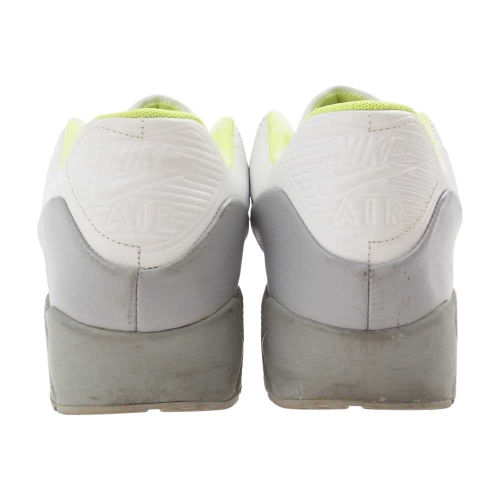 NIKE ナイキ 804550 110 sacai サカイ AIR MAX90 スニーカー  ホワイト系 ライトグリーン系 グレー系 27.5cm【中古】