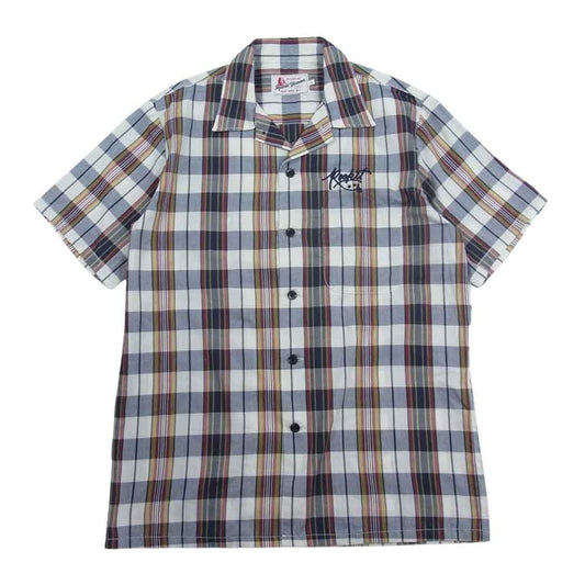 HYSTERIC GLAMOUR ヒステリックグラマー 02182AH02  ROCK IT 刺繍 オープンカラー 半袖 シャツ マルチカラー系 S【中古】