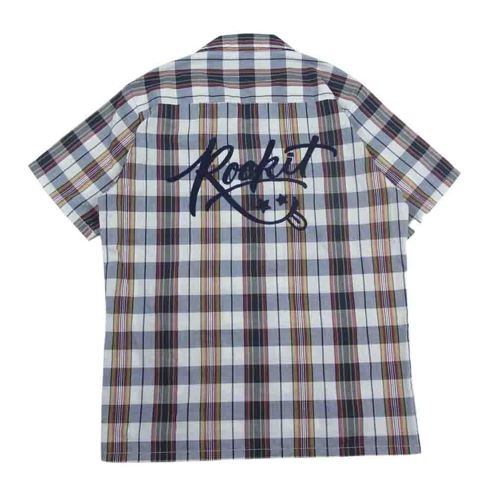HYSTERIC GLAMOUR ヒステリックグラマー 02182AH02  ROCK IT 刺繍 オープンカラー 半袖 シャツ マルチカラー系 S【中古】