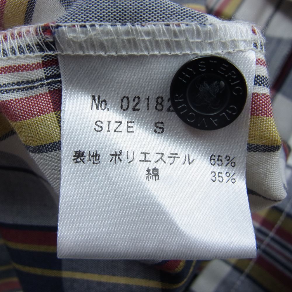 HYSTERIC GLAMOUR ヒステリックグラマー 02182AH02  ROCK IT 刺繍 オープンカラー 半袖 シャツ マルチカラー系 S【中古】