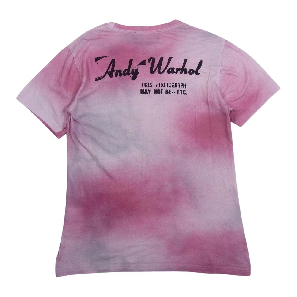 HYSTERIC GLAMOUR ヒステリックグラマー 0432CT05 Andy Warhol BY EDIE 60S アンディー Tシャツ ピンク系 S【中古】
