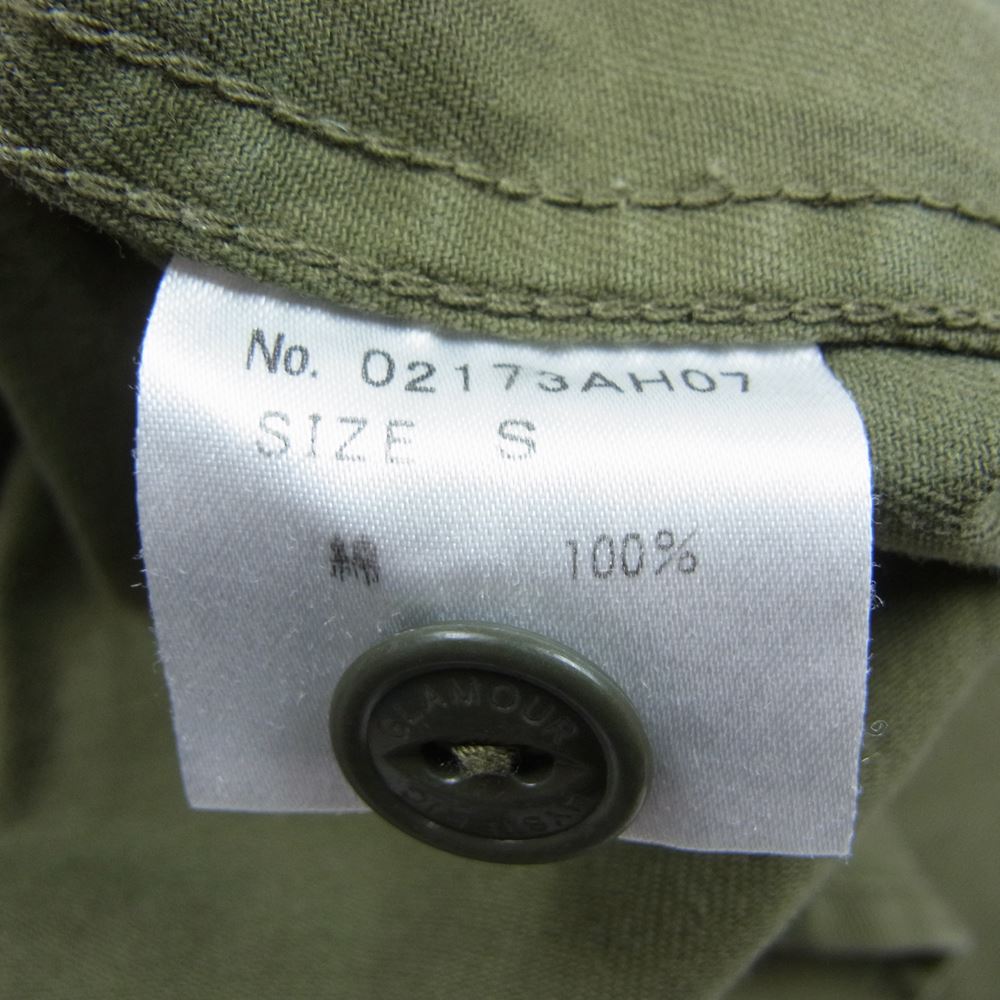 HYSTERIC GLAMOUR ヒステリックグラマー 02173AH07  THE GHOST WOLVES プリント ミリタリーシャツ カーキ系 S【中古】