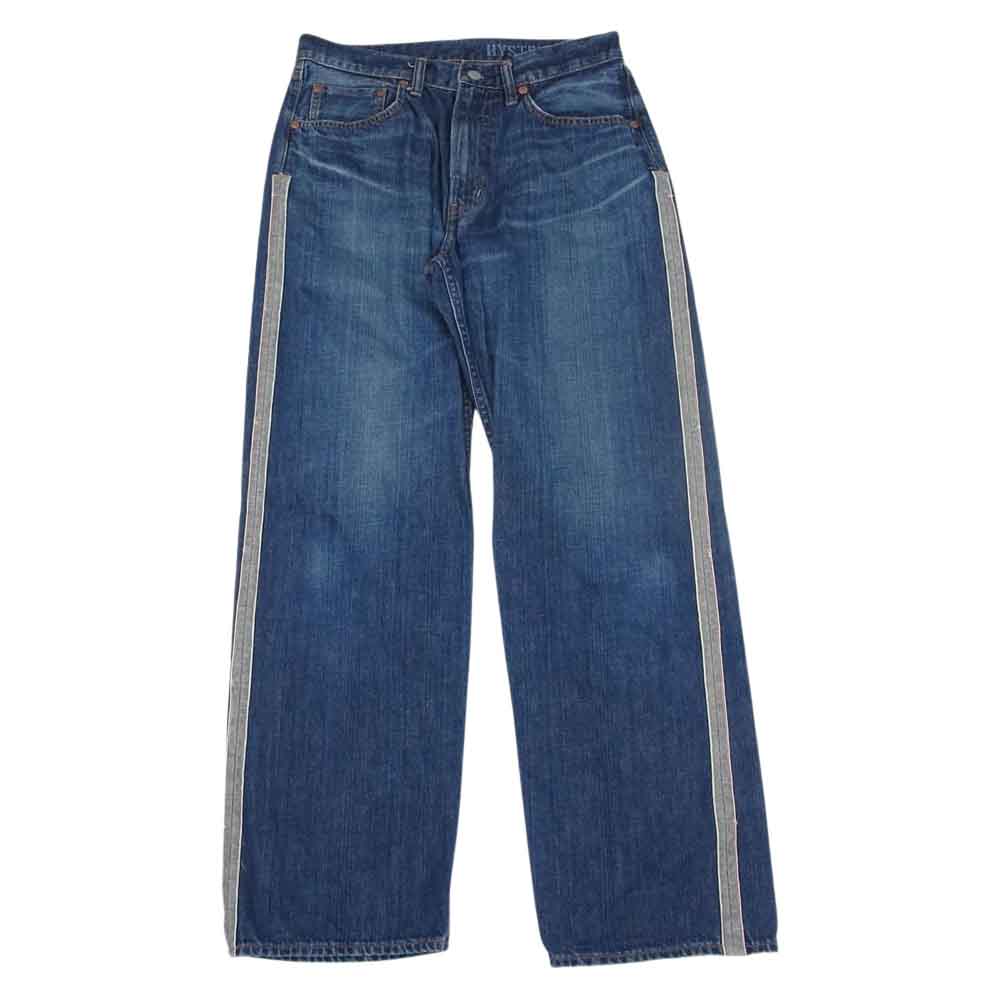 HYSTERIC GLAMOUR ヒステリックグラマー 22SS 02201AP12 KINKY サイドライン デニム パンツ インディゴブルー系 30【中古】