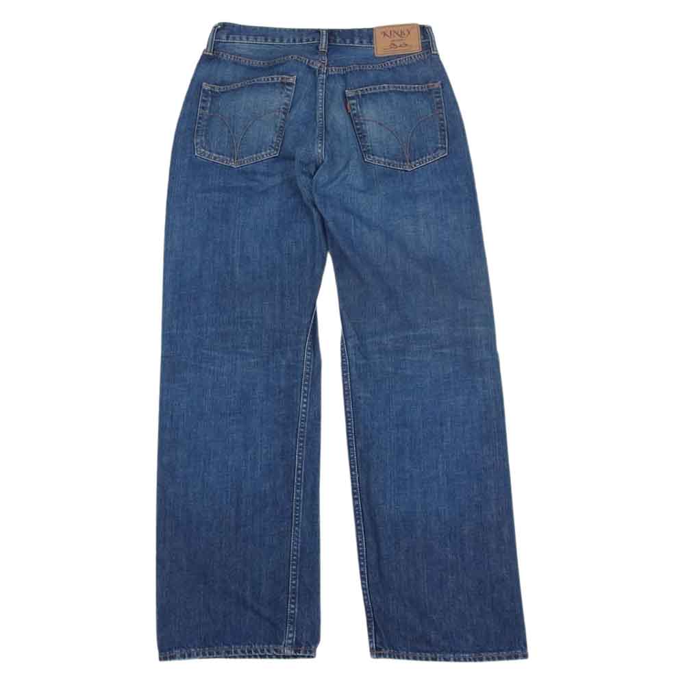 HYSTERIC GLAMOUR ヒステリックグラマー 22SS 02201AP12 KINKY サイドライン デニム パンツ インディゴブルー系 30【中古】