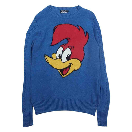 HYSTERIC GLAMOUR ヒステリックグラマー WOODPECKER ウッドペッカー ニット ネイビー系 S【中古】