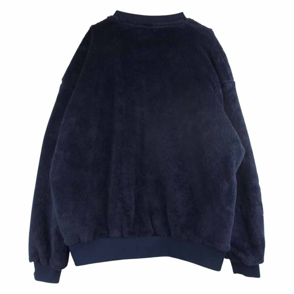 HYSTERIC GLAMOUR ヒステリックグラマー  01183CS10  POLARTEC HYS 刺繍 ロゴ フリース スウェット  ネイビー系 F【中古】