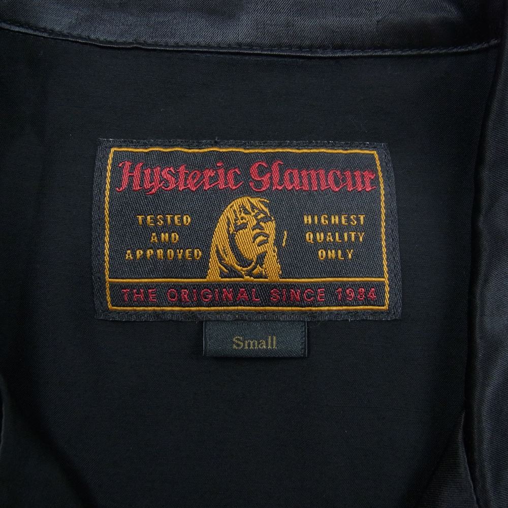 HYSTERIC GLAMOUR ヒステリックグラマー 02181AH04 DEVIL 刺繍 ナイロン ジャケット  ブラック系 S【美品】【中古】