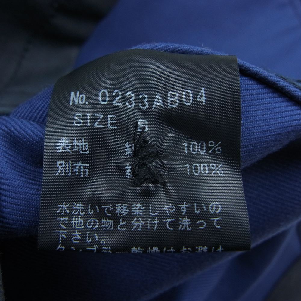 HYSTERIC GLAMOUR ヒステリックグラマー 0233AB04  GHOST WOLVES刺繍 チノラウンドカラー ジャケット ネイビー系 S【中古】