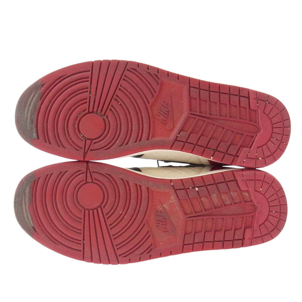 NIKE ナイキ 555088-610 AIR JORDAN 1 HIHG OG RETRO エアージョーダン ブレッドトゥ スニーカー ブラック系 レッド系 ホワイト系 28.5cm【中古】