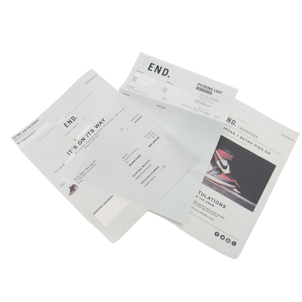 NIKE ナイキ 555088-610 AIR JORDAN 1 HIHG OG RETRO エアージョーダン ブレッドトゥ スニーカー ブラック系 レッド系 ホワイト系 28.5cm【中古】