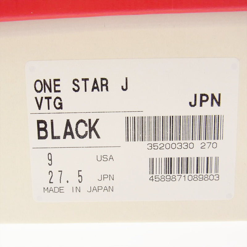 CONVERSE コンバース 35200330 one star J VTG ワンスター スニーカー ブラック系 27.5cm【中古】
