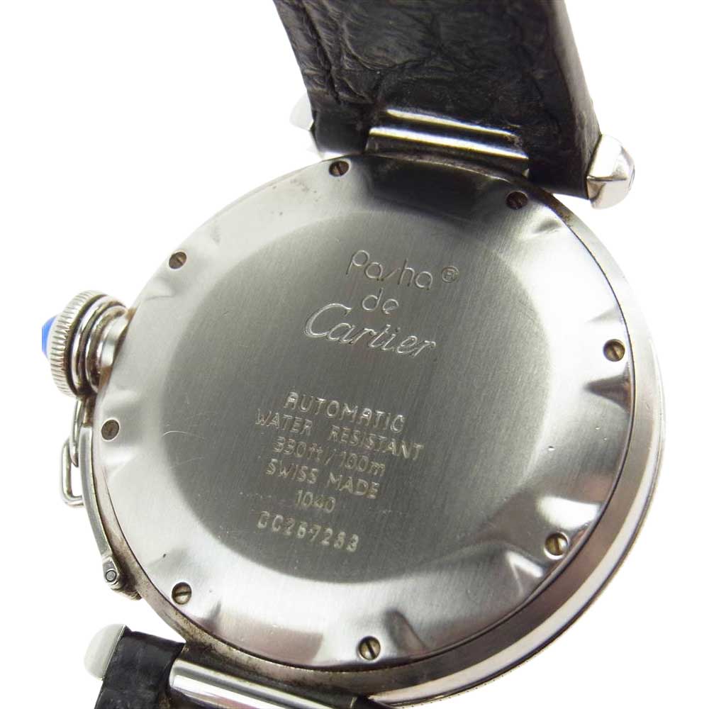 CARTIER カルティエ W3101755 パシャ 38mm 自動巻き 腕時計 シルバー系 ブラック系【中古】