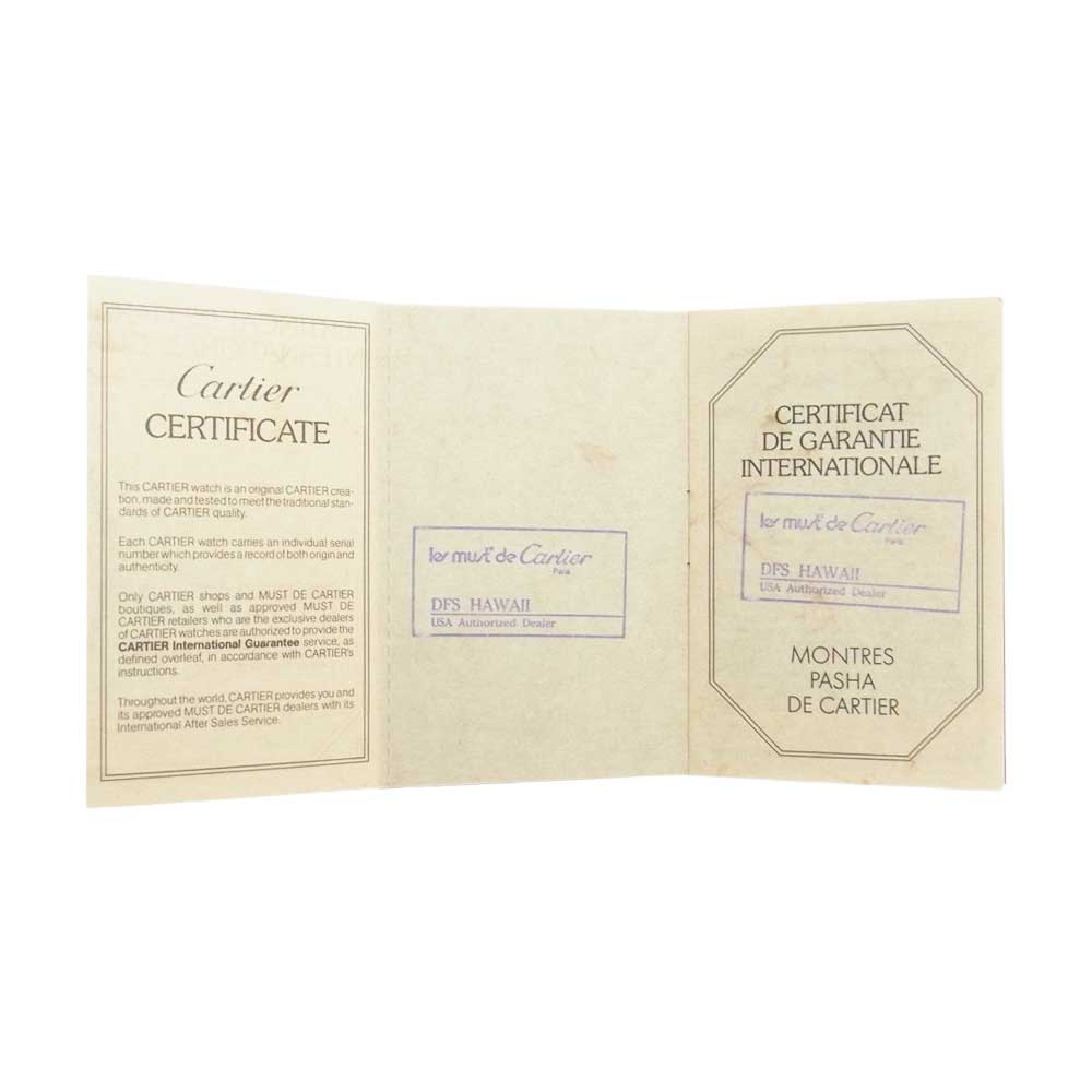 CARTIER カルティエ W3101755 パシャ 38mm 自動巻き 腕時計 シルバー系 ブラック系【中古】