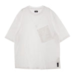FENDI フェンディ FY1154 AL1S FF ロゴ ポケット Tシャツ ホワイト系 XL【美品】【中古】