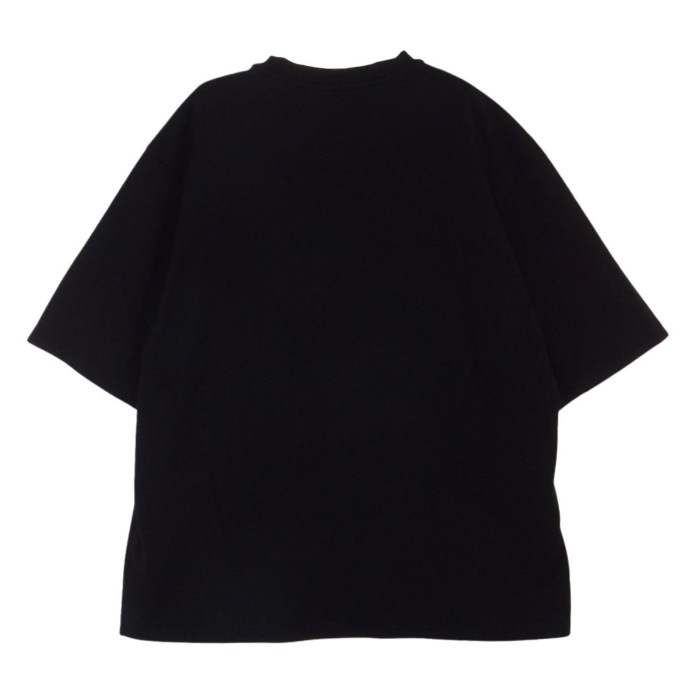 FENDI フェンディ FY1129 AL28 ロゴ ブラックジャージー Tシャツ ブラック系 XL【美品】【中古】