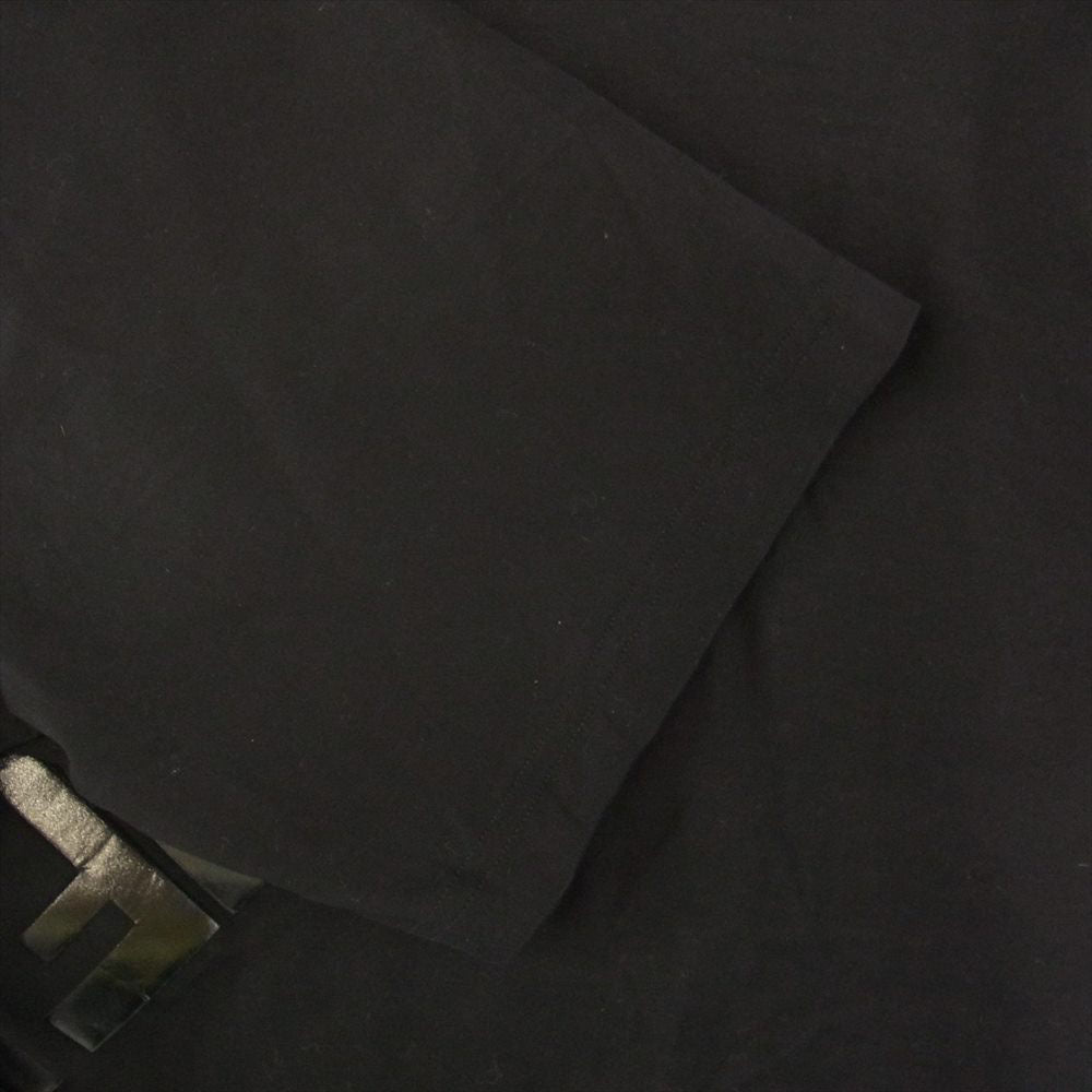 FENDI フェンディ FY1129 AL28 ロゴ ブラックジャージー Tシャツ ブラック系 XL【美品】【中古】
