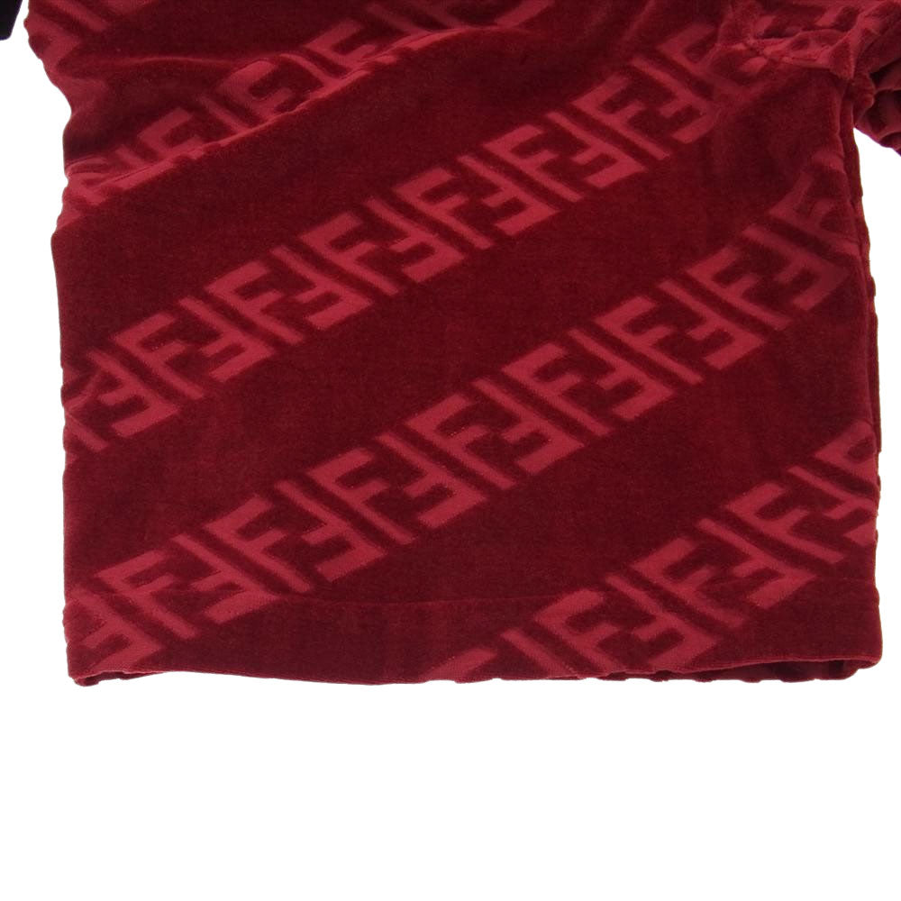 FENDI フェンディ 21SS FB0689 AKD0 ズッカ ロゴ ハーフ ショート パンツ レッド レッド系 52【美品】【中古】