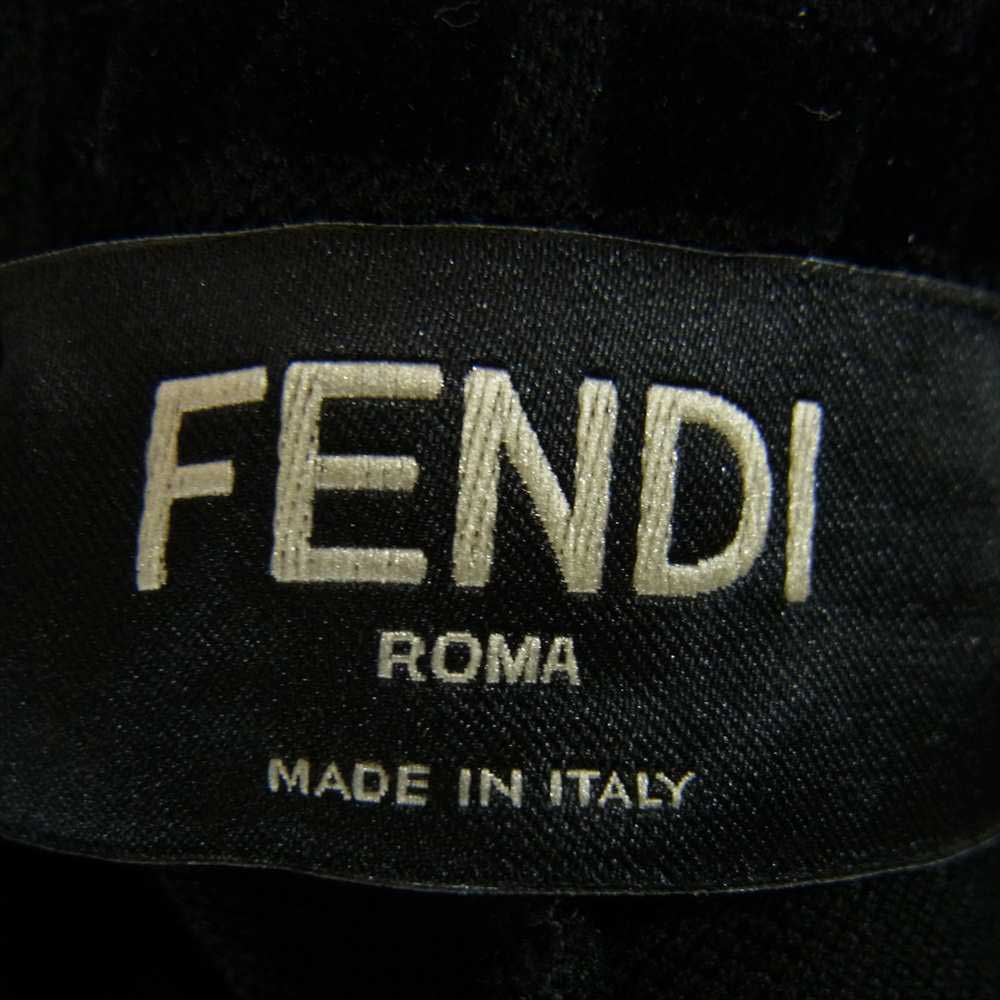 FENDI フェンディ 21SS FB0689 A7D5 ズッカ ロゴ ハーフ ショート パンツ ブラック ブラック系 52【美品】【中古】