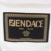 FENDI フェンディ 22SS FY1144 AKDV VERSACE FENDACE ヴェルサーチ フェンダーチェ ロゴ Tシャツ ホワイト系 XL【美品】【中古】
