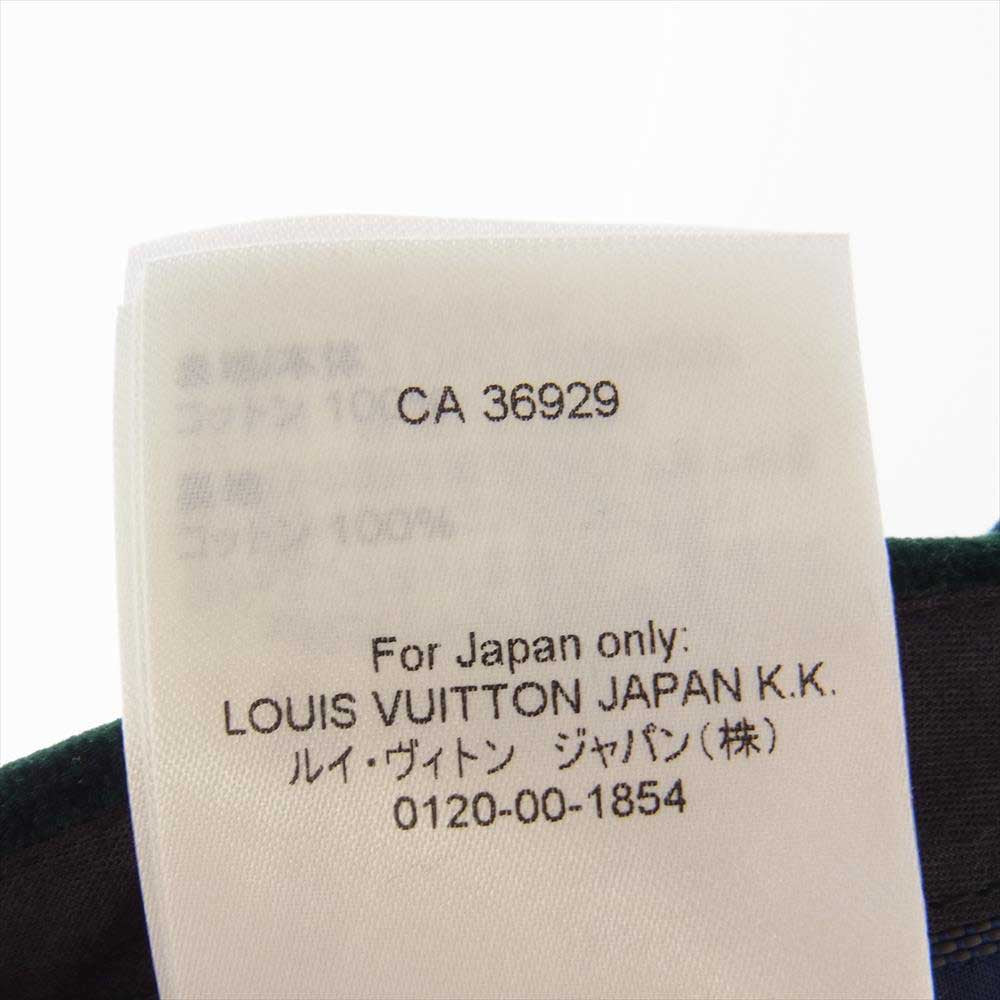 LOUIS VUITTON ルイ・ヴィトン 1AAGU4 ベルベット ドレープ LV メダリオン ワイドパンツ グリーン系 44【極上美品】【中古】