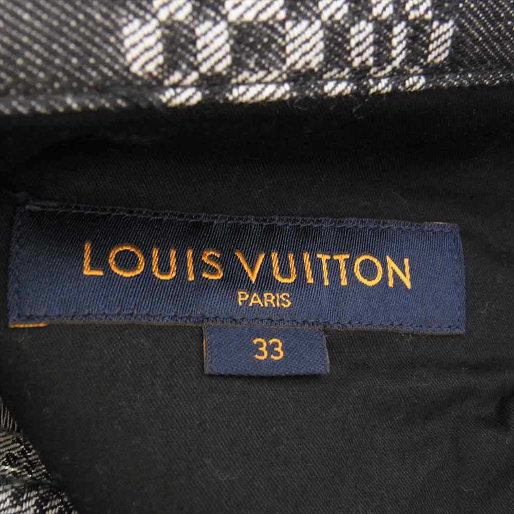 LOUIS VUITTON ルイ・ヴィトン 1A8PFP ダミエ レギュラー デニム トラウザー グレー系 33【極上美品】【中古】