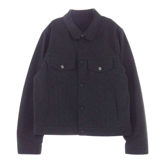 LOUIS VUITTON ルイ・ヴィトン 20SS 1A7RRR モノグラム 総柄 デニムジャケット ブラック系 50【極上美品】【中古】