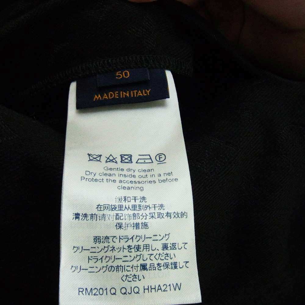 LOUIS VUITTON ルイ・ヴィトン 20SS 1A7RRR モノグラム 総柄 デニムジャケット ブラック系 50【極上美品】【中古】