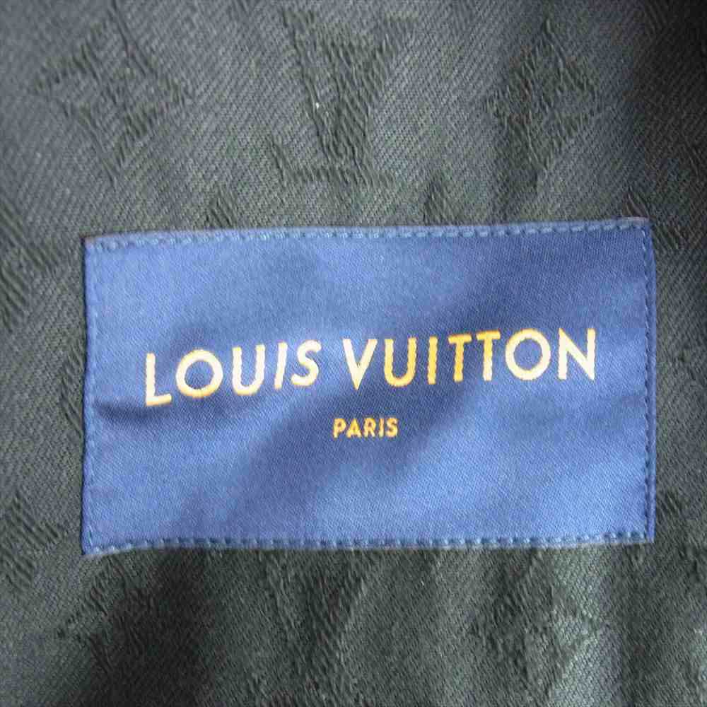 LOUIS VUITTON ルイ・ヴィトン 20SS 1A7RRR モノグラム 総柄 デニムジャケット ブラック系 50【極上美品】【中古】