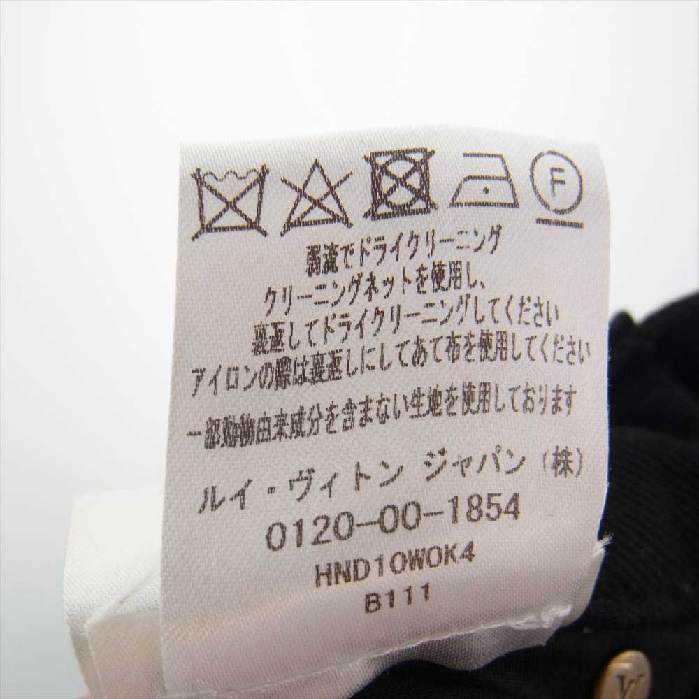 LOUIS VUITTON ルイ・ヴィトン 22AW 1AA521 モノグラム ディテール カーペンター デニム パンツ ブラック系 33【中古】