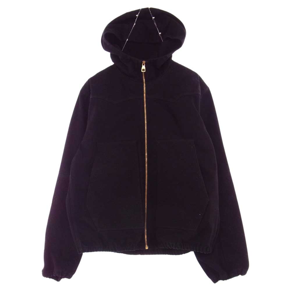 LOUIS VUITTON ルイ・ヴィトン 22SS 1AA4OK モノグラム ディテール フーデッド デニム ジャケット ブラック系 52【極上美品】【中古】