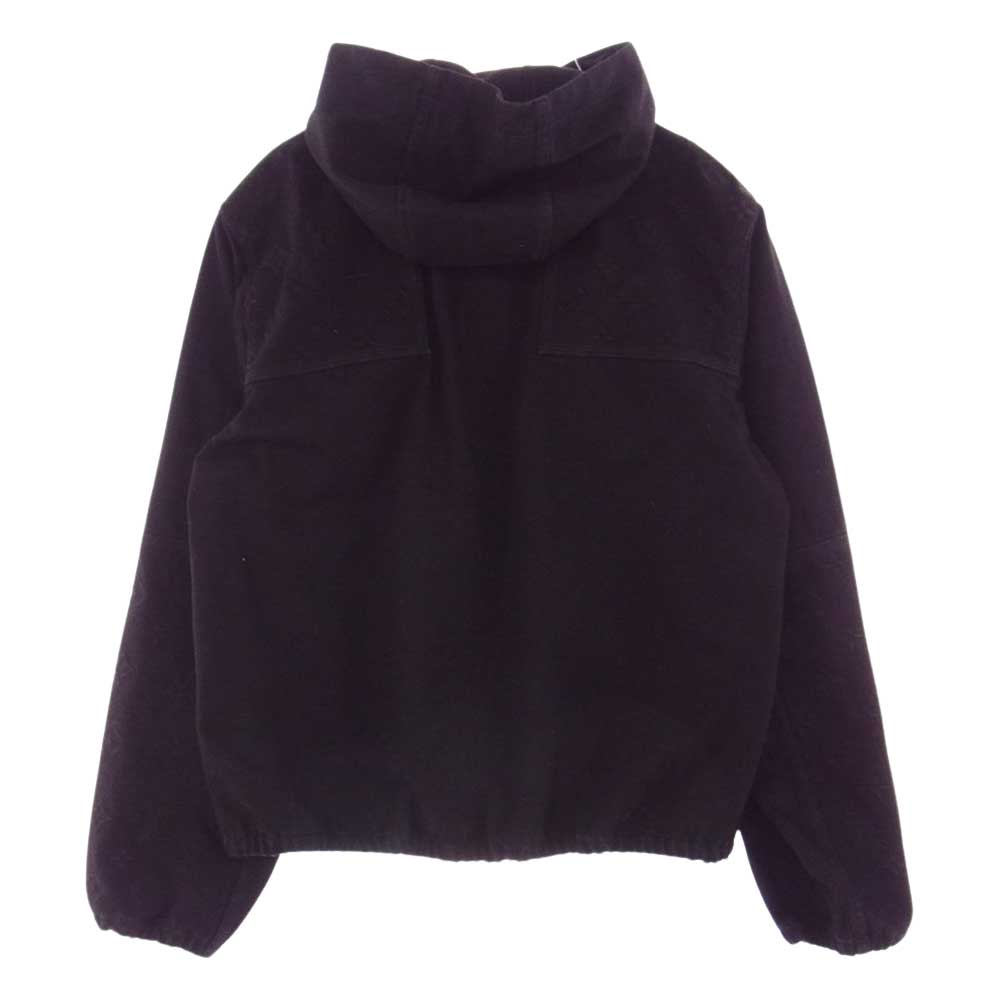 LOUIS VUITTON ルイ・ヴィトン 22SS 1AA4OK モノグラム ディテール フーデッド デニム ジャケット ブラック系 52【極上美品】【中古】