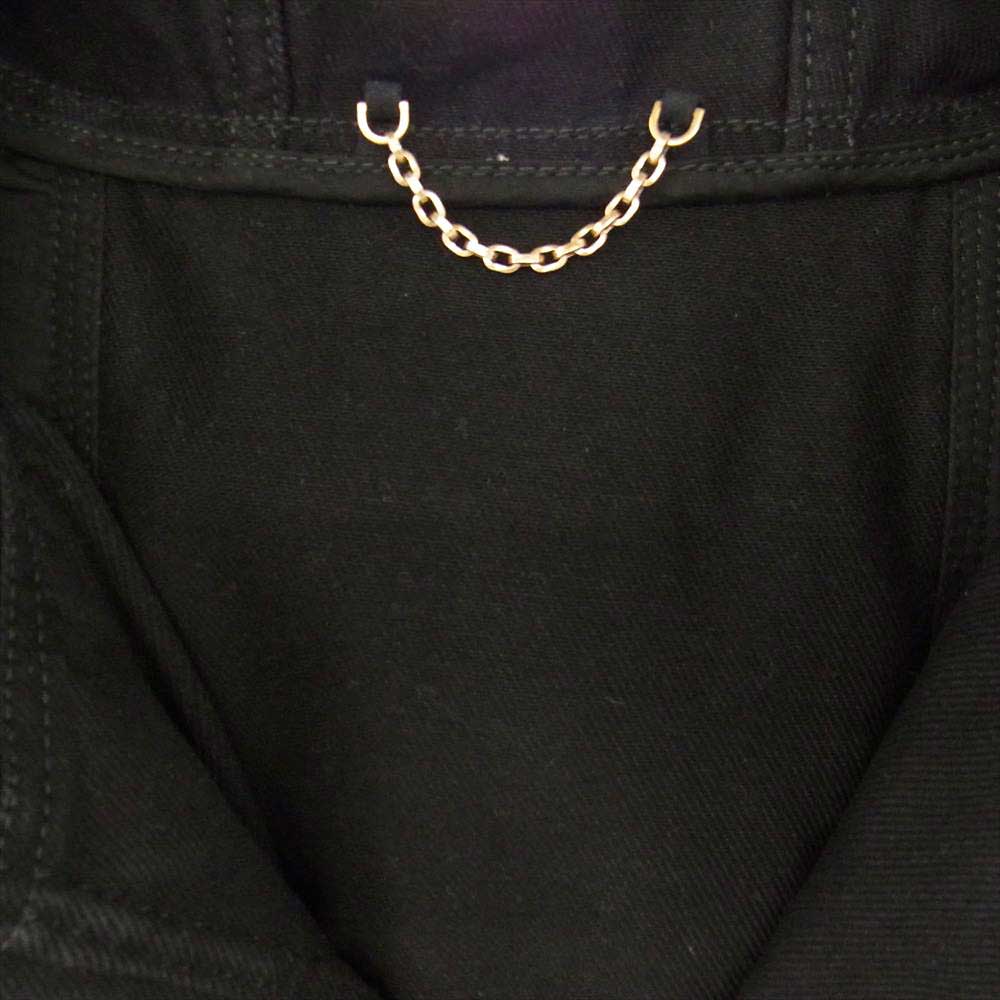 LOUIS VUITTON ルイ・ヴィトン 22SS 1AA4OK モノグラム ディテール フーデッド デニム ジャケット ブラック系 52【極上美品】【中古】