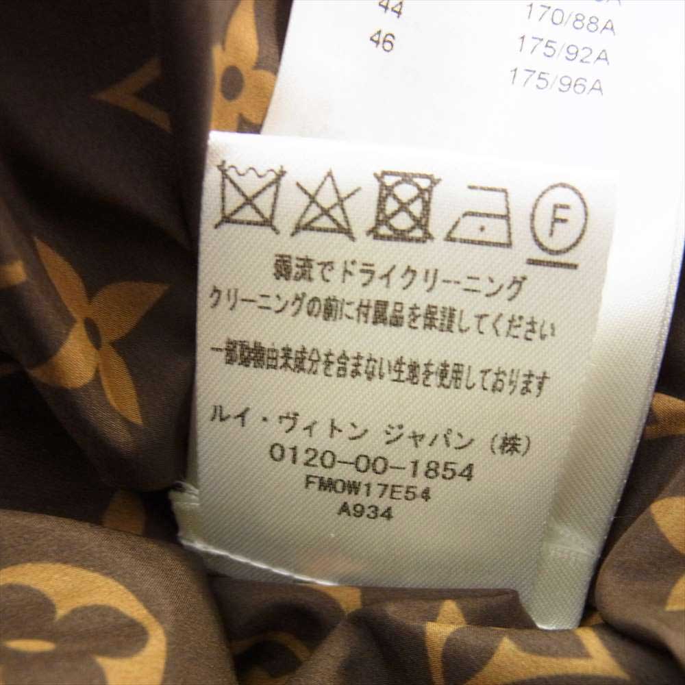 LOUIS VUITTON ルイ・ヴィトン 1AAAWT モノグラム アクセント ピロウ パファ ジャケット ホワイト系 ブラウン系 46【中古】