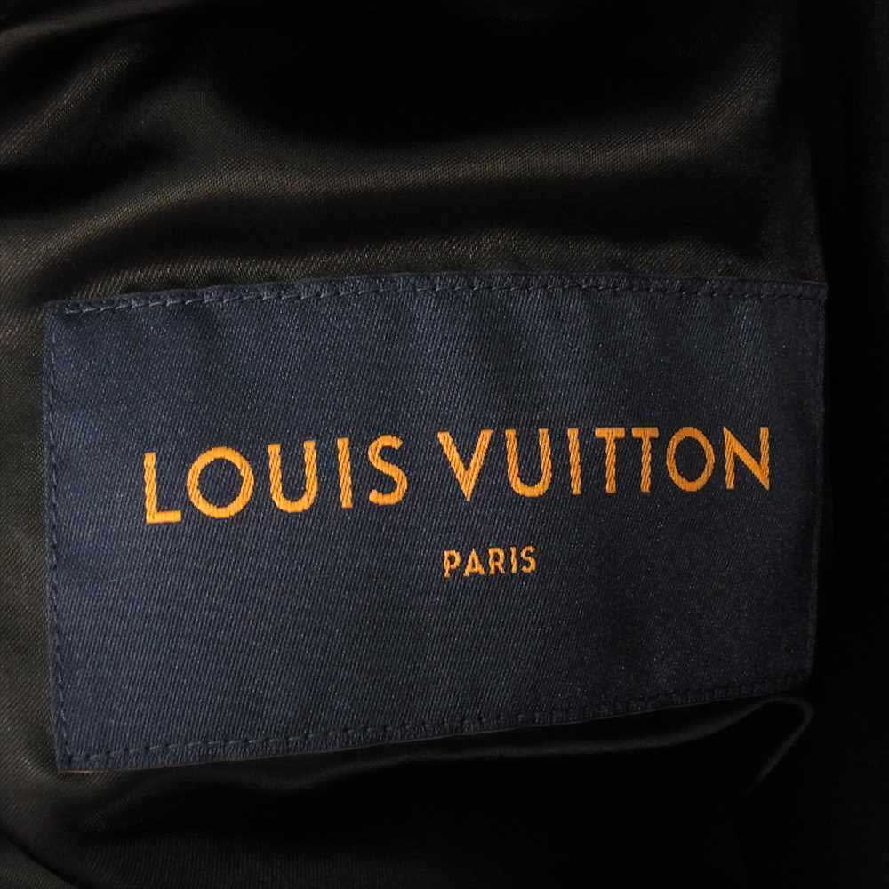 LOUIS VUITTON ルイ・ヴィトン 1AAUY9 モノグラム レザー トラッカー ジャケット ブラック系 52【極上美品】【中古】