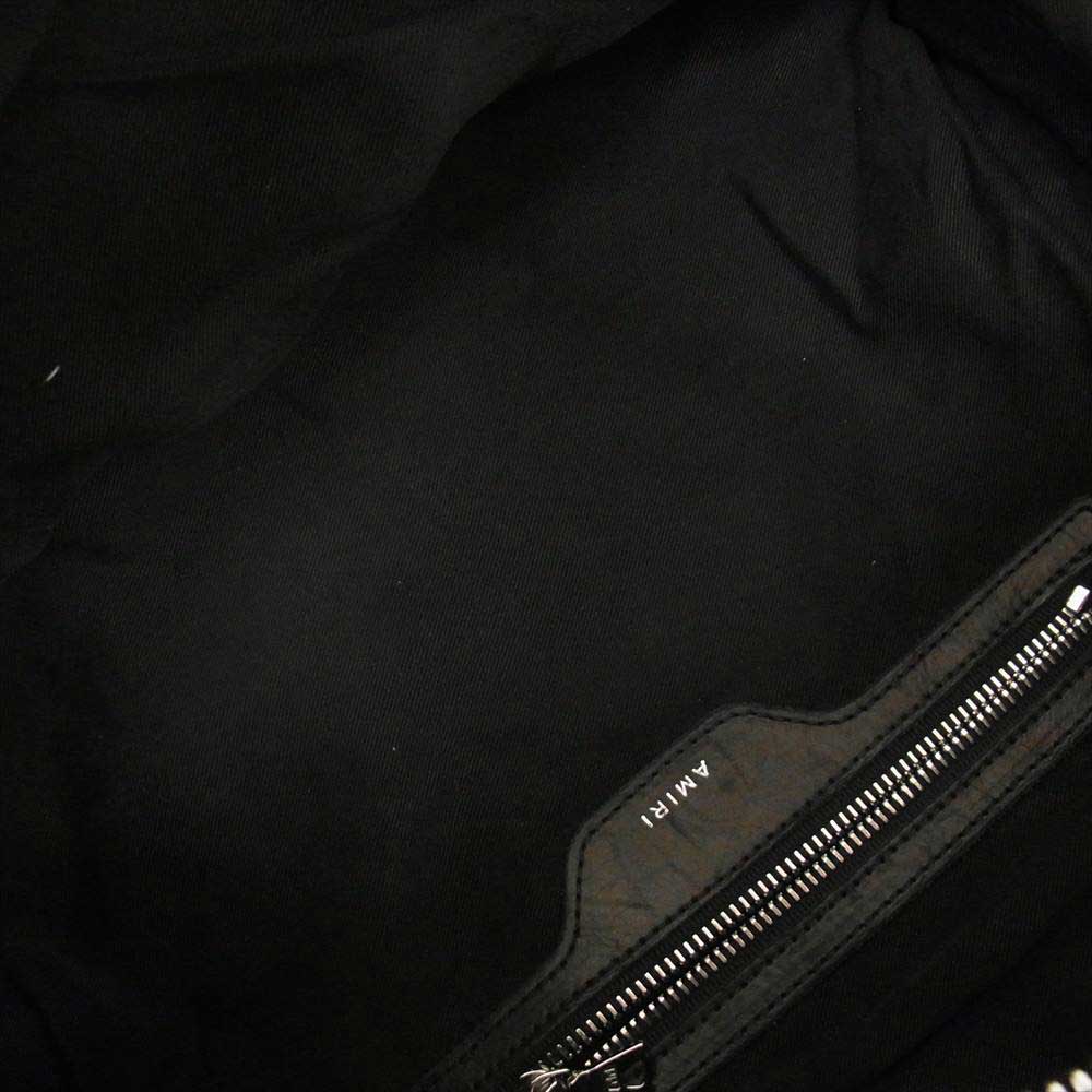 アミリ レザー切替 カモ フラージュ バック パック カーキ系【中古】