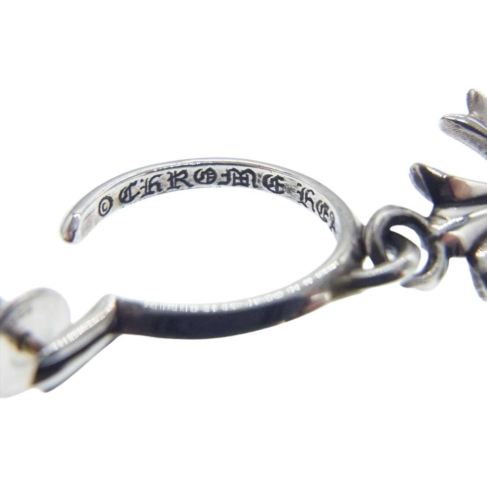 CHROME HEARTS クロムハーツ（原本有） TINY CH CROSS タイニー CHクロス フープ ピアス シルバー系【中古】