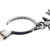 CHROME HEARTS クロムハーツ（原本有） TINY CH CROSS タイニー CHクロス フープ ピアス シルバー系【中古】