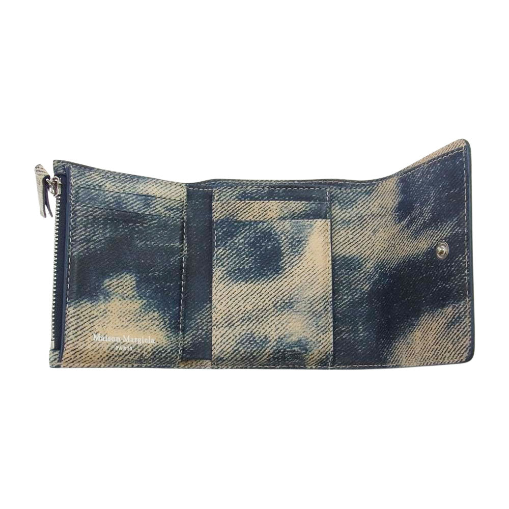 MAISON MARGIELA メゾンマルジェラ SA3UI0005 P4805 T6324 ZIP COMPACT TRI FOLD BLACK 三つ折り 財布 マルチカラー系【中古】