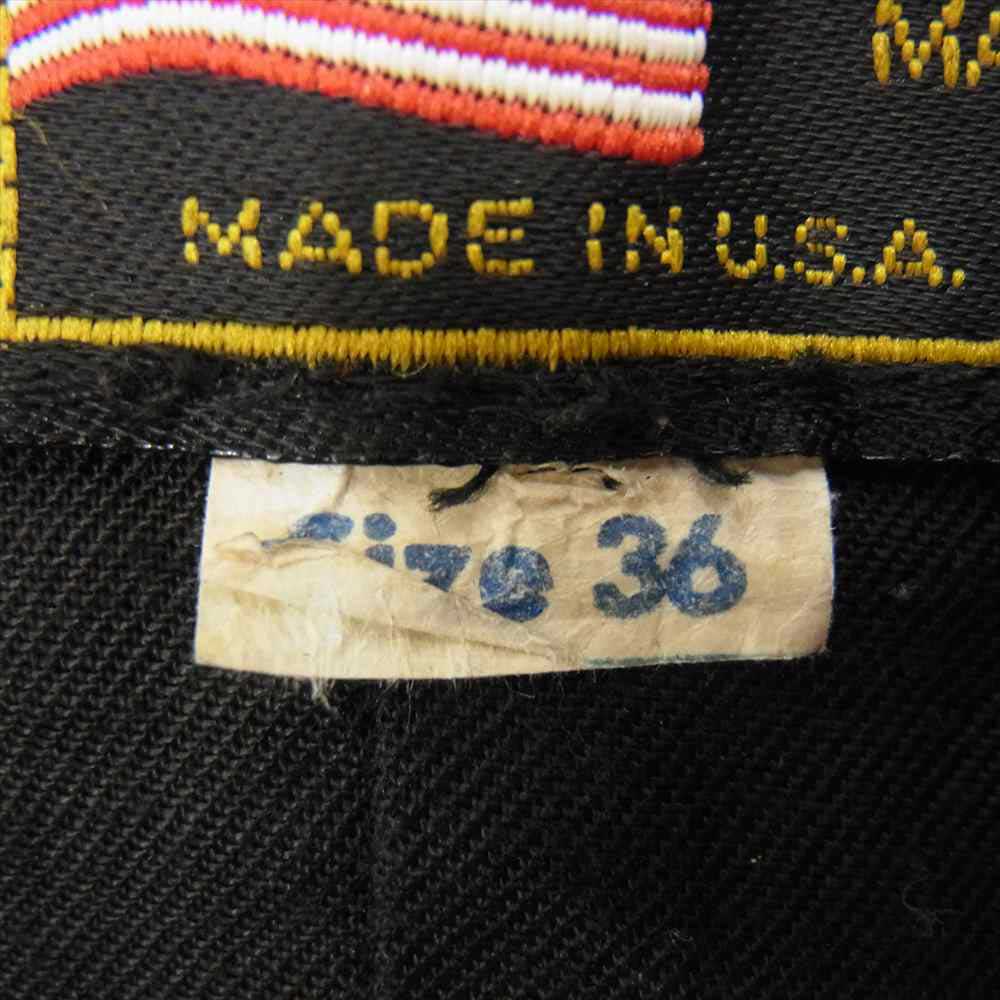 VANSON バンソン ヴィンテージ USA製 TJP レザー ライダース ジャケット TALON ジップ ブラック系 36【中古】