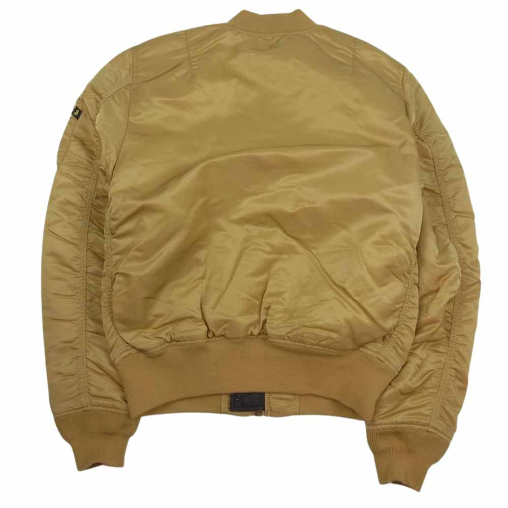 ALPHA アルファ リバーシブル MA-1 ジャケット ベージュ系 ブラウン系 S【中古】
