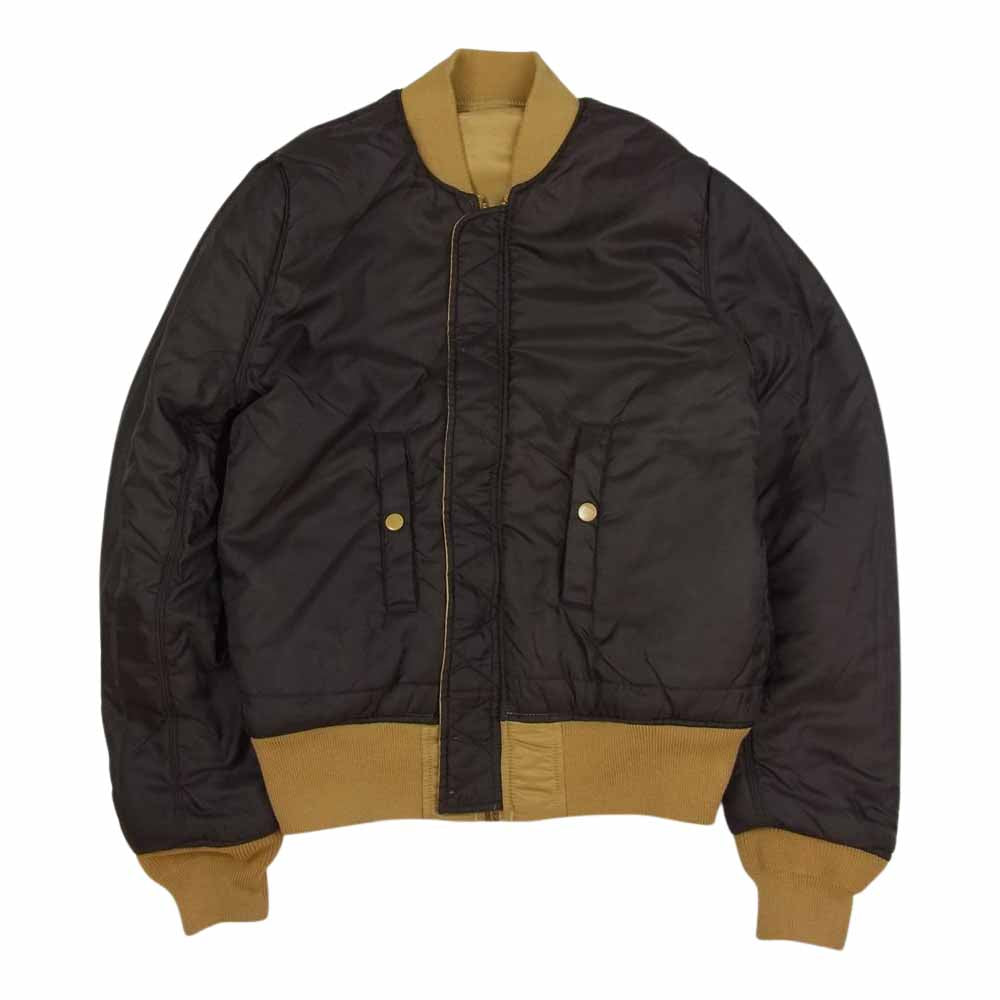 ALPHA アルファ リバーシブル MA-1 ジャケット ベージュ系 ブラウン系 S【中古】