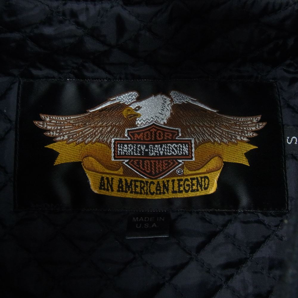 HARLEY DAVIDSON ハーレーダビッドソン 100周年記念 ナイロン ブルゾン ブラック系 カーキ系 S【中古】
